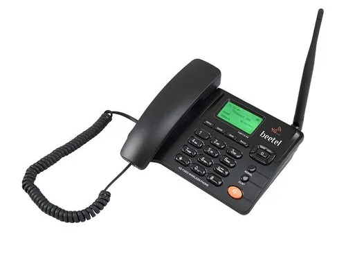 Beetel F3-4G Black Corded Landline Phone